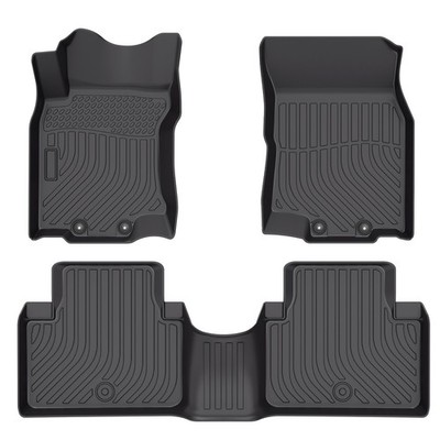 Floor Mats Liners for 2014-2020 Nissan X-trail T32 Black TPE Rubber All-Weather