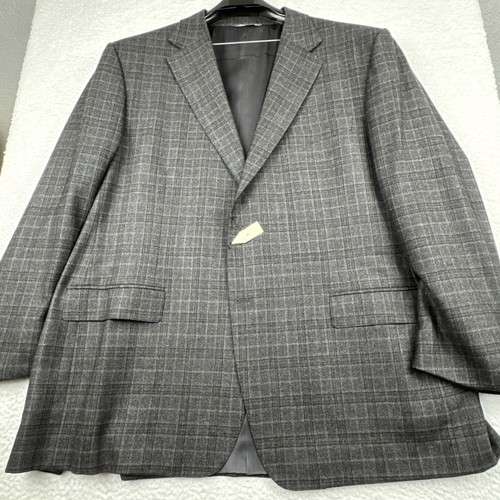 Abrigo deportivo Canali para hombre US 52 6 R IT 62 6 R ITALIA gris ventana a cuadros LEER - Imagen 9 de 24