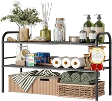 under Sink Organizers and Storage, 2 Tier Expandable under Cabinet Organizer She