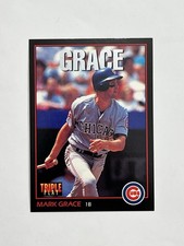 1993 Leaf Mark Grace Chicago Cubs #211 Triple Play