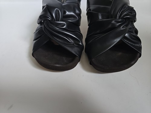 Stella McCartney Terra 65MM Knotted Mules 38/8 Black - Picture 8 of 9