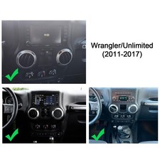 For 2011-2017 Jeep Wrangler Jk 9.7 Android 14 Carplay Car Stereo Radio Gps Navi