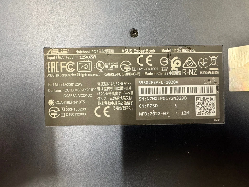 Asus Expertbook B5302FE intel i7-1165G7 13.3" FHD OLED 4GB RAM 512GB SSD USED - Image 2 of 4