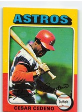 1975 Topps #590 Cesar Cedeno - Houston Astros NM-MT OR BETTER