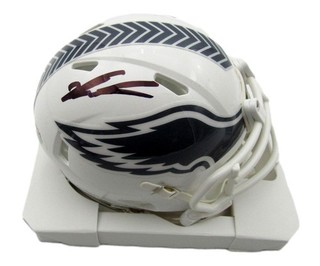 Jalen Carter Signed/Auto Salute to Service Mini Helmet Eagles PSA/DNA