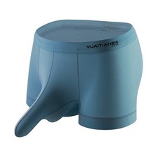 Men's Big Penis Underwear Elephant Dick Pouch Boxer Briefs Ice Silk Breathable