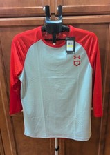 NWT Under Armour Baseball Performance Shirt Red & Gray Fitted Heat Gear Medium