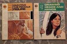 2 Grumbacher Paperback Books Art of Painting Female Figure Drawing Heads Hands