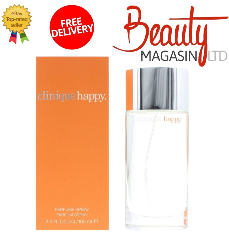 Clinique Happy Eau de Parfum 100ml EDP Spray for Women – New & Sealed