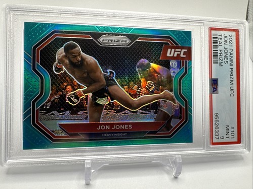 Jon Jones 2021 Prizm Teal 48/49 PSA-9 UFC-S-725