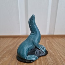Lovely Seal Figurine Poole Pottery England Cute Piece of Pottery Ornament