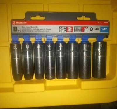1/2 inch Drive Deep Impact Sockets + Extensions + Sunex 2300 Universal Joint