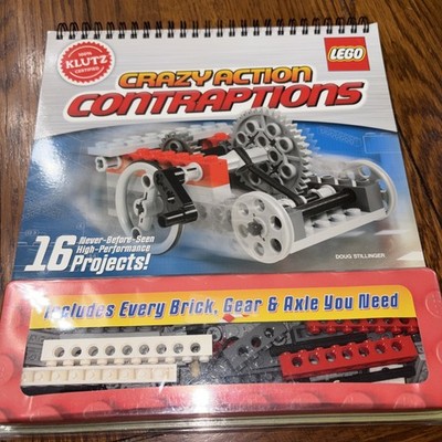 LEGO Crazy Action Contraptions, Spiral Bound Activity Kit by Klutz, NEW Complete
