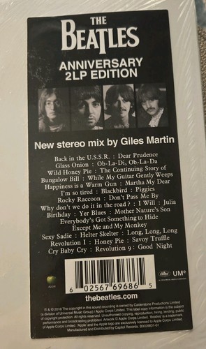The Beatles White Album 2 X vinyl LP Anniversary Edition 2018 Brand New SEALED! - Picture 2 of 3