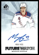 2021-22 SP Authentic Future Watch Retro Morgan Barron RC Auto 488/499 New York