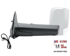 Driver Left Side Door Towing Mirror Power and Heated Chrome Driver LH Side