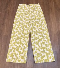 Anthropologie Maeve Colette Cropped Wide-Leg Pants Magic Fabric Edition Horse 28