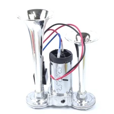 Super Loud Dual Trumpet Train Air Horn Compressor Kit For Truck RV Car Boat 12V