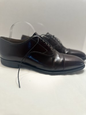 Johnston & Murphy Melton Burgundy Leather Cap Toe Oxford Dress Shoes Mens 11 D/B JOHNSON & MURPHY MELTON BURGUNDY LEATHER CAPTOE OXFORDS  main image 4