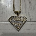King Ice Justice League 26in 14k Gold Plated Pendant Necklace — photo 3