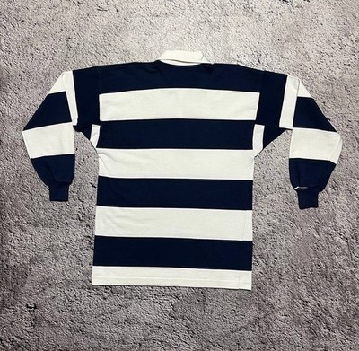Canterbury Auckland Rugby Supporter Long Sleeve Striped Polo Shirt