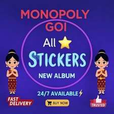 Monopoly STICKERS Go 1⭐- 6⭐(ALL Stickers Available) Fast delivery CHEAPST FAST