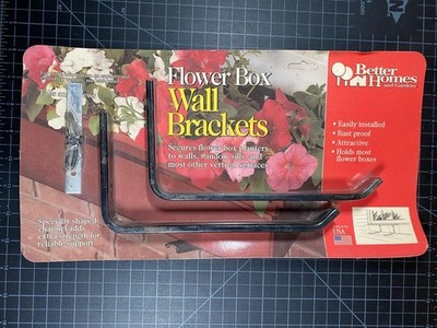 Vintage Better Homes & Gardens Flower Box Wall Brackets NOS Made in USA