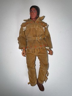 Vintage 1973 Gabriel Lone Ranger Tonto 10" Action Figure Original Outfit