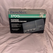 Vintage 1993 PhoneMate Model 3700 Telephone Answering Machine Gray - BRAND NEW