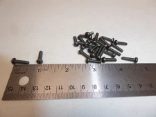 6-32 x 1/2" Round Head Slotted Machine Screw Steel VINTAGE USA Made NEW Qty 25