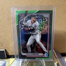 Topps Bowman Chrome Jordan Lawlar #55 Green Mojo Refractor /99 Rookie Dbacks