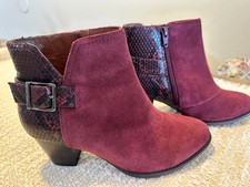 VIONIC Women s Naomi Suede Snake Print Ankle ...