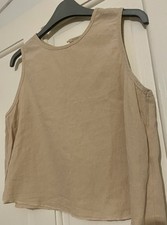 Women's Top In Beige 100 Per Cotton Size L New Without Tags Excellent Condition