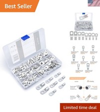 Tinned Copper Ring Terminals - 120 PCS Crimp Lugs for Robust Connections