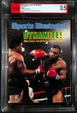 1986 (Dec 1) Sports Illustrated Mike Tyson WBC Title Win PSA 3.5 White Pages