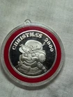 Christmas 2000, Snowman, 1 troy oz .999 Fine Silver Art Round