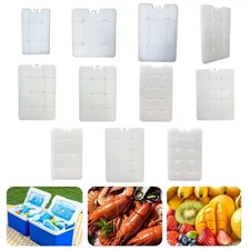 Ice Pack Rectangular for Coolers Portable Ice Block for Camping Fishing BBQ