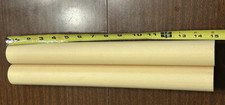 Ceramic standoffs 15" long X 1 5/8" Dia., 1 1/8" thru hole lot of 2 Brand New