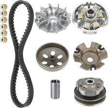Clutch and Variator Assembly Set with 743 Belt for GY6 125Cc 150Cc 152QMI
