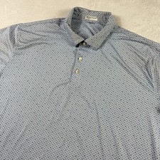 Peter Millar Summer Comfort Golf Polo Shirt Mens XXL White Drinks All Over Print