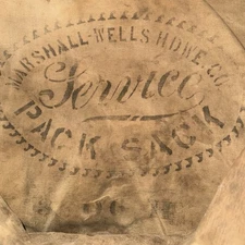 Antique - 1900’s Marshall-Wells Hardware Co. - Service Pack Sack - Duluth, Minn
