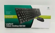 Logitech MK100 Classic Desktop Keyboard  Mouse