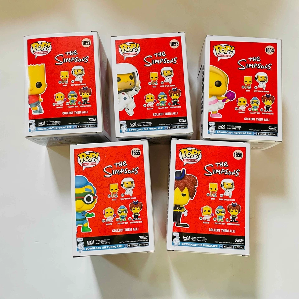 Funko POP! Juego de 5 The Simpson - Bart Deep Space Martin Fallout Sideshow Foto 4 de 4