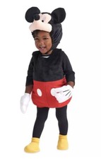 NWT Disney Store Baby Mickey Mouse Costume Dress Up Halloween Plush 12-18m