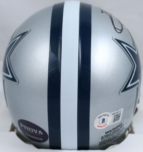 Emmitt Smith/Tony Dorsett Autographed Dallas Cowboys Mini Helmet-Beckett W Holo - Picture 3 of 5