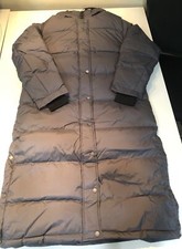 Quince Dark Grey Responsible Down Long Puffer Jacket Large