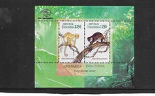 INDONESIA 1996. MINI SHEET.  MONKEYS. CANCELED TO ORDER. AS PER SCAN.