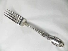 TOWLE KING RICHARD STERLING SILVER DINNER FORK 7 7/8" NO MONOGRAM PAT. MARK