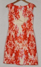 Adrianna Papell Dress Womens 2 A line Floral Lined Cocktail Career Office Easter