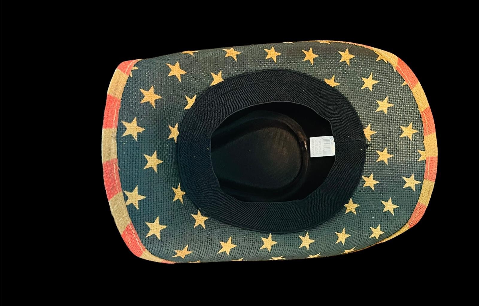 American Flag Straw Cowboy Hat- (unisex)